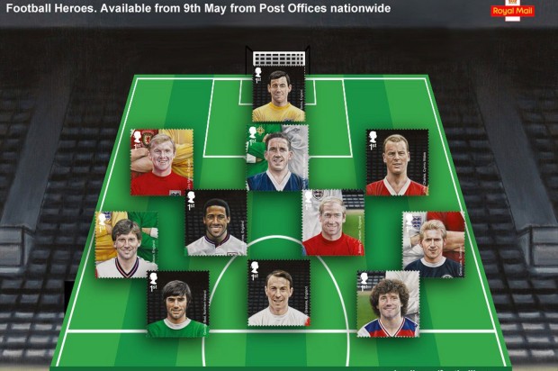 イギリスの歴代ベストイレブンが記念切手に!